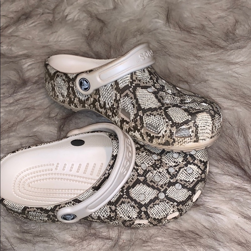 Snakeskin Crocs